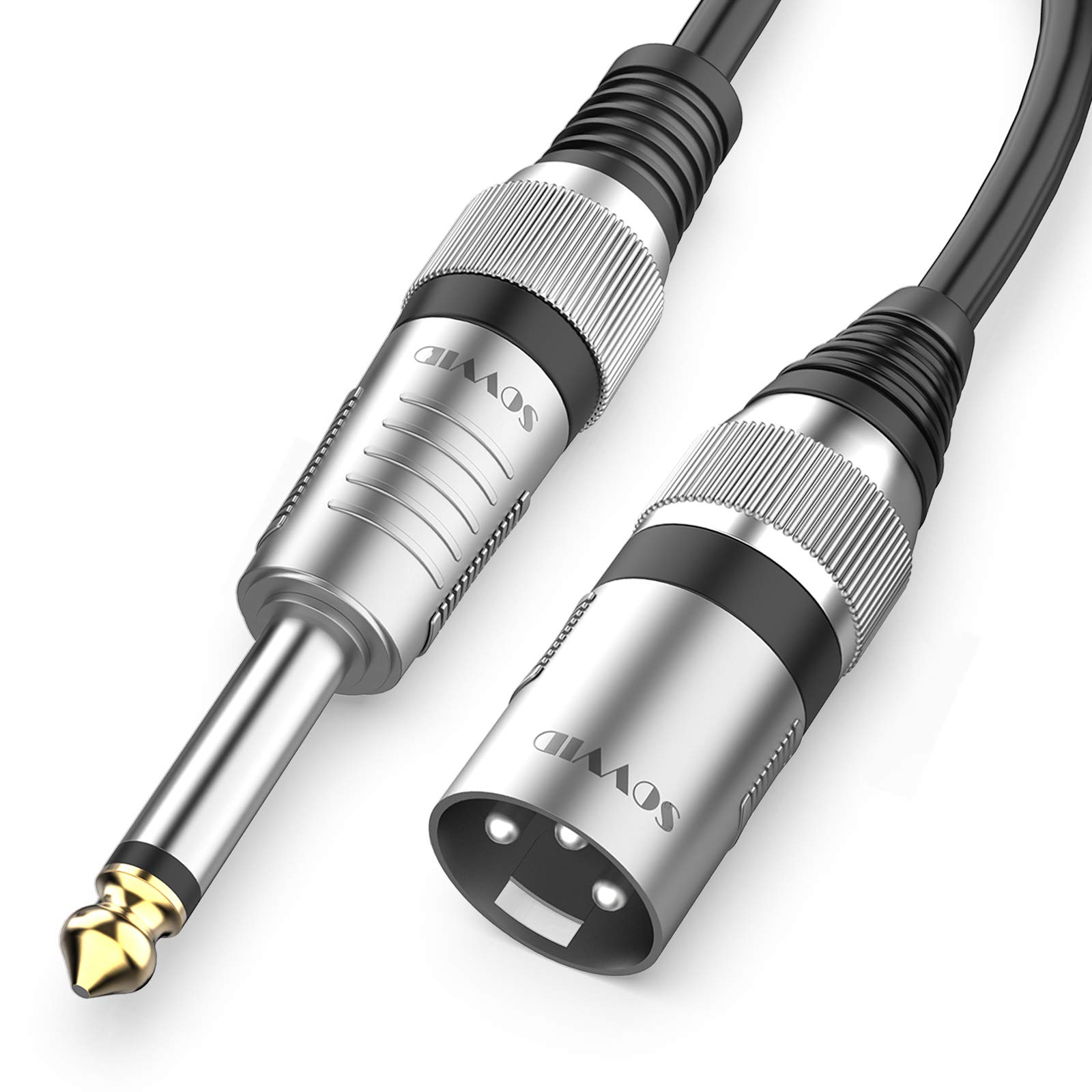Photo 1 of ***STOCK IMAGE FOR REFERENCE***
Sovvid 10FT XLR to 1/4" 6.35mm Microphone Cable - TS Mono 3 Pin to Quarter Inch TS Male Unbalanced Interconnect Wire