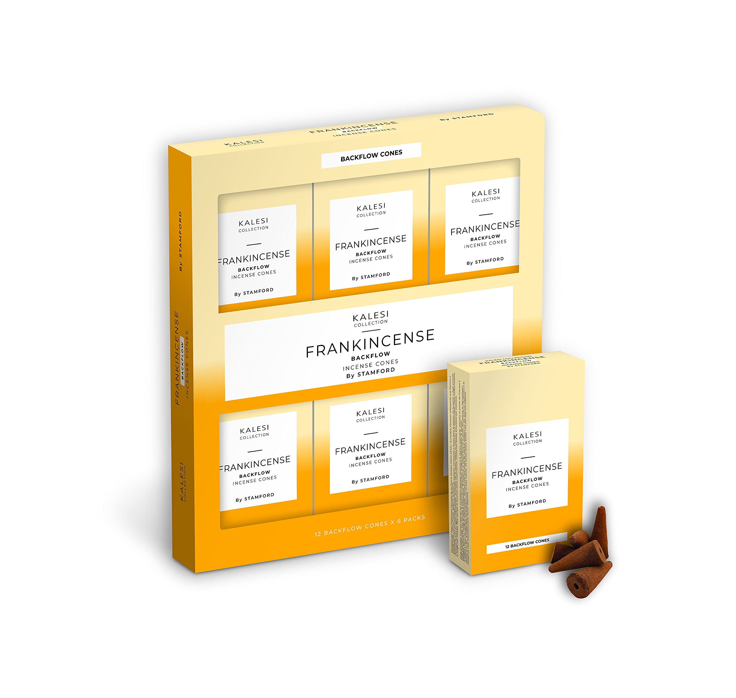 The Kalesi Collection By Stamford Frankincense Backflow incense Cones - Pack of 6