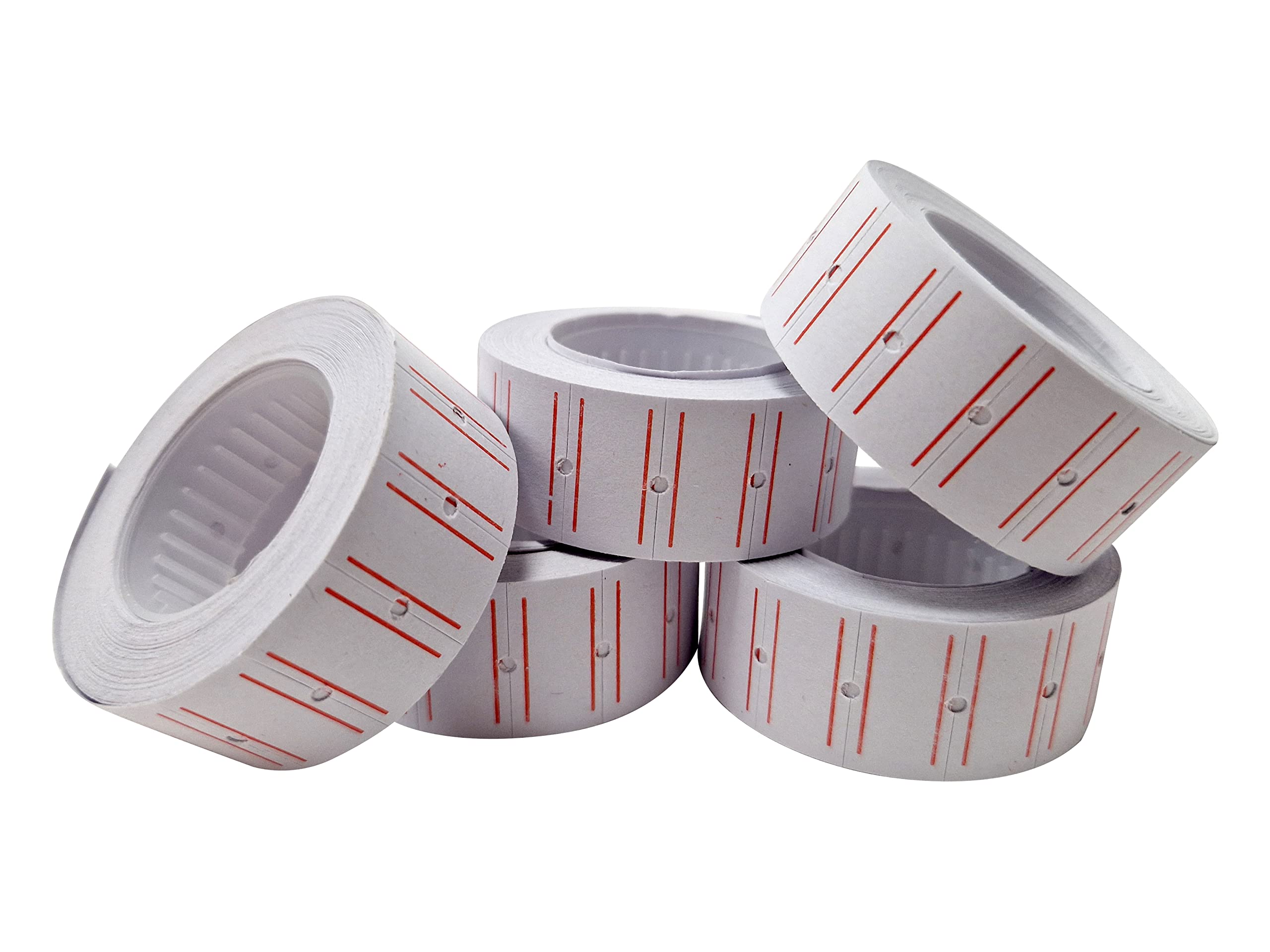 Swift 22 x 12 mm Price Gun Labels CT1 Lined 5 Rolls 2,500 Stickers Pricemarking Tags Fits Many Pricing Labellers