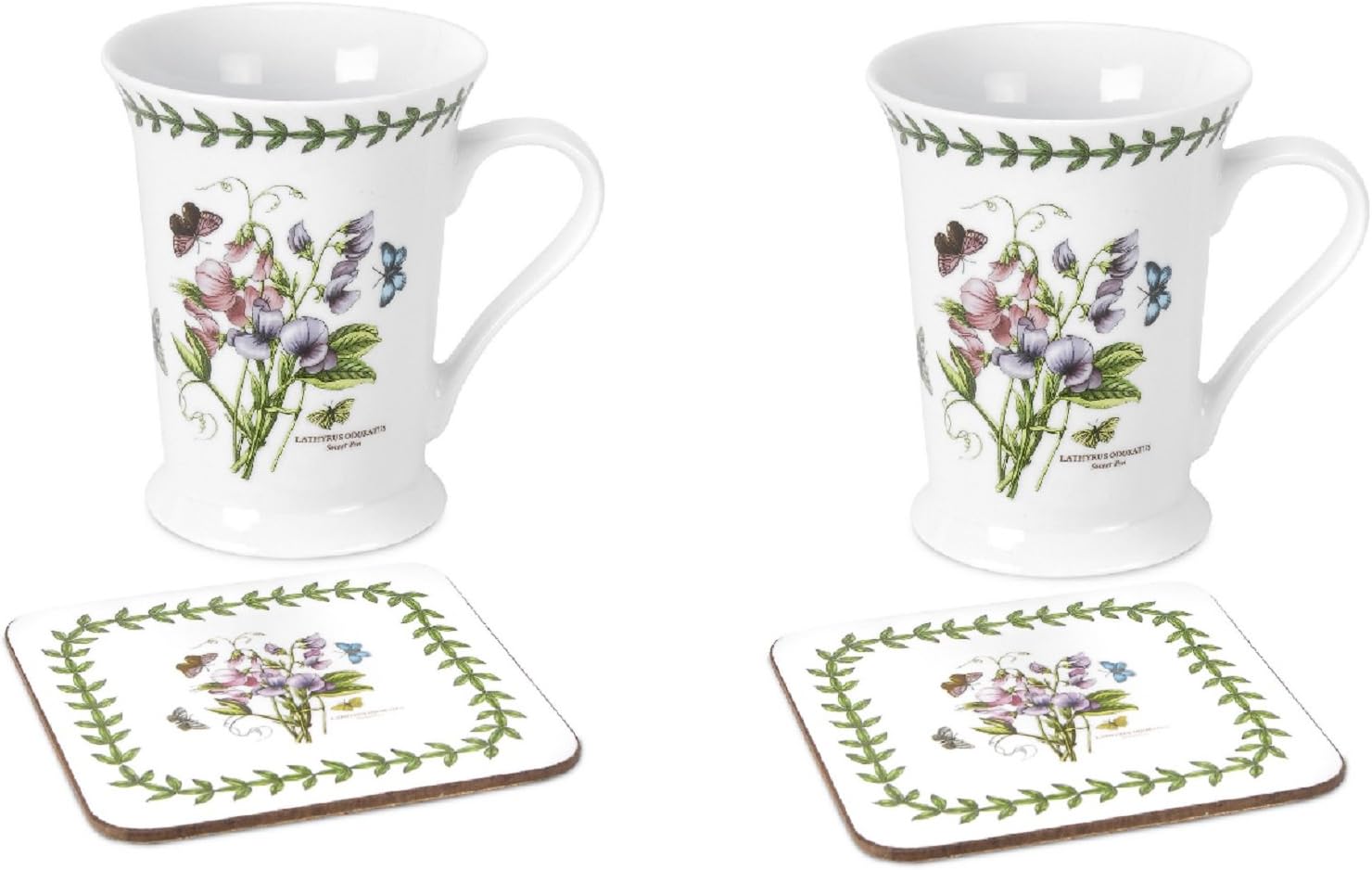 Portmeirion Dinnerware, Botanic Garden Mug and Coaster Set