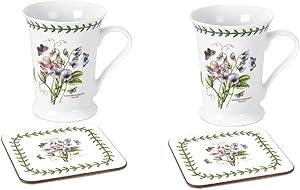 Portmeirion Dinnerware, Botanic Garden Mug and Coaster Set