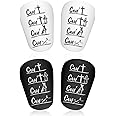 Nqeuepn 2 Pairs Miniature Shin Guards, PBT and EVA Material Soccer Shin Pads 10x6cm/3.94x2.36in Mini Shin Guards Soccer Black White Small Football Equipment for Teenagers Adults