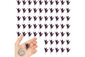 CyHiThai Dried Pressed Flowers Corn-Flower for Resin Crafts Embellishments, 50PCS Deep Purple Natural Pressed Flowers for Resin Jewelry DIY Phone Case Decor Candle Making Decoration