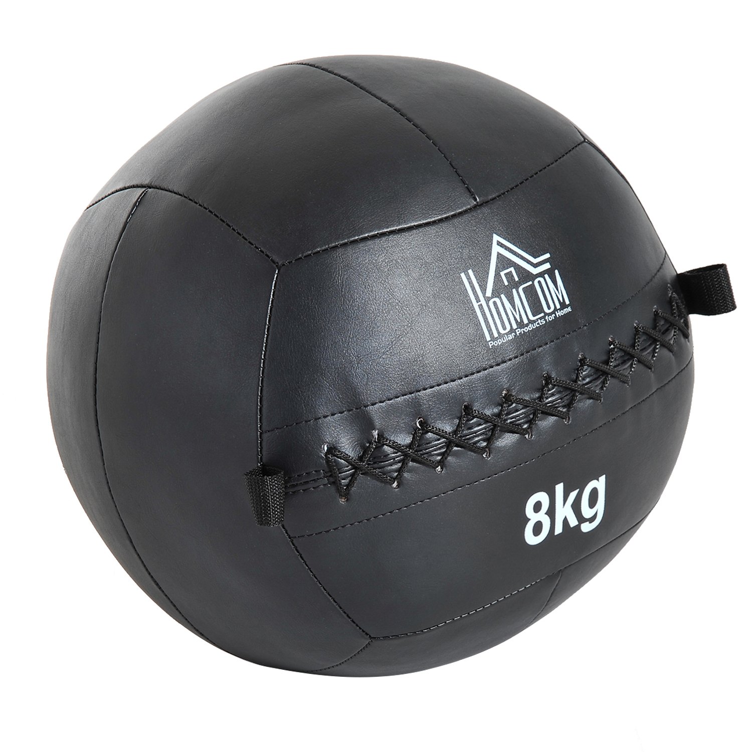 HOMCOM Balón Medicinal de Crossfit Kg con Asas tipo Pelota de Ejercicios