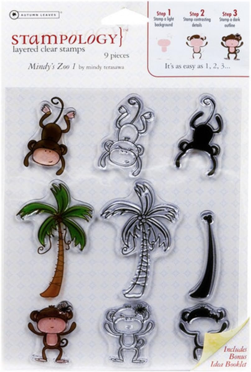 Stampology Layered Clear Stamps - Mindy's Zoo 1