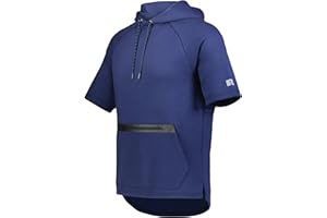 Russell Athletic Legend Tech Fleece Hoodie - Warm, Breathable Cage Jacket with Pocket - Outdoor & Everyday Comfort!