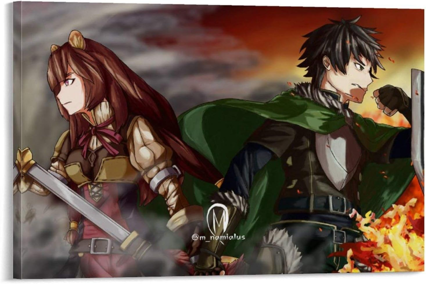 The Rising Of The Shield Hero Anime Amazon.com: QINXIA 28 The Rising of The Shield Hero Poster Print Canvas Wall Art Japanese Anime
