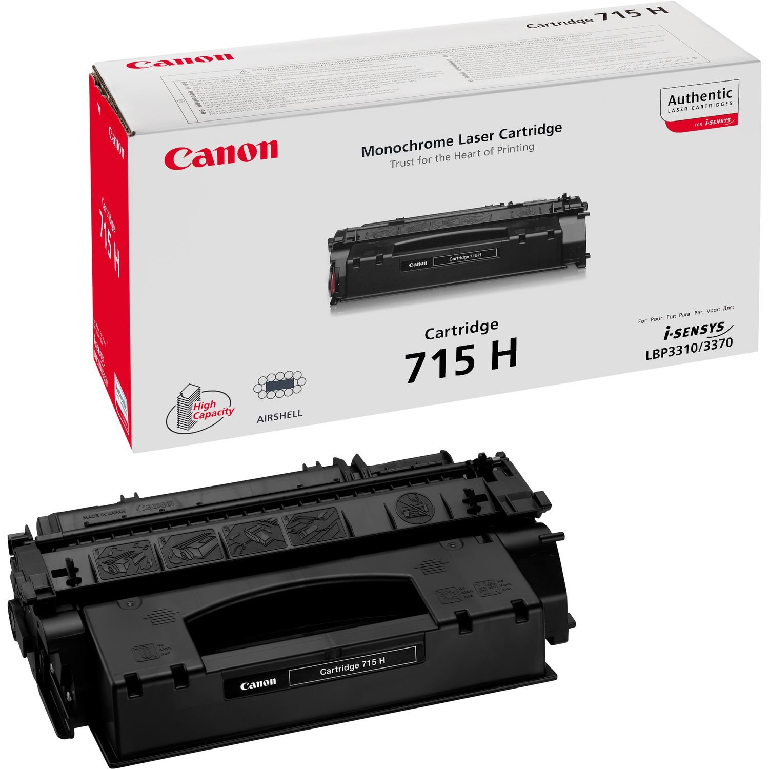 Canon Original High Yield Laser Toner Catridge 715H