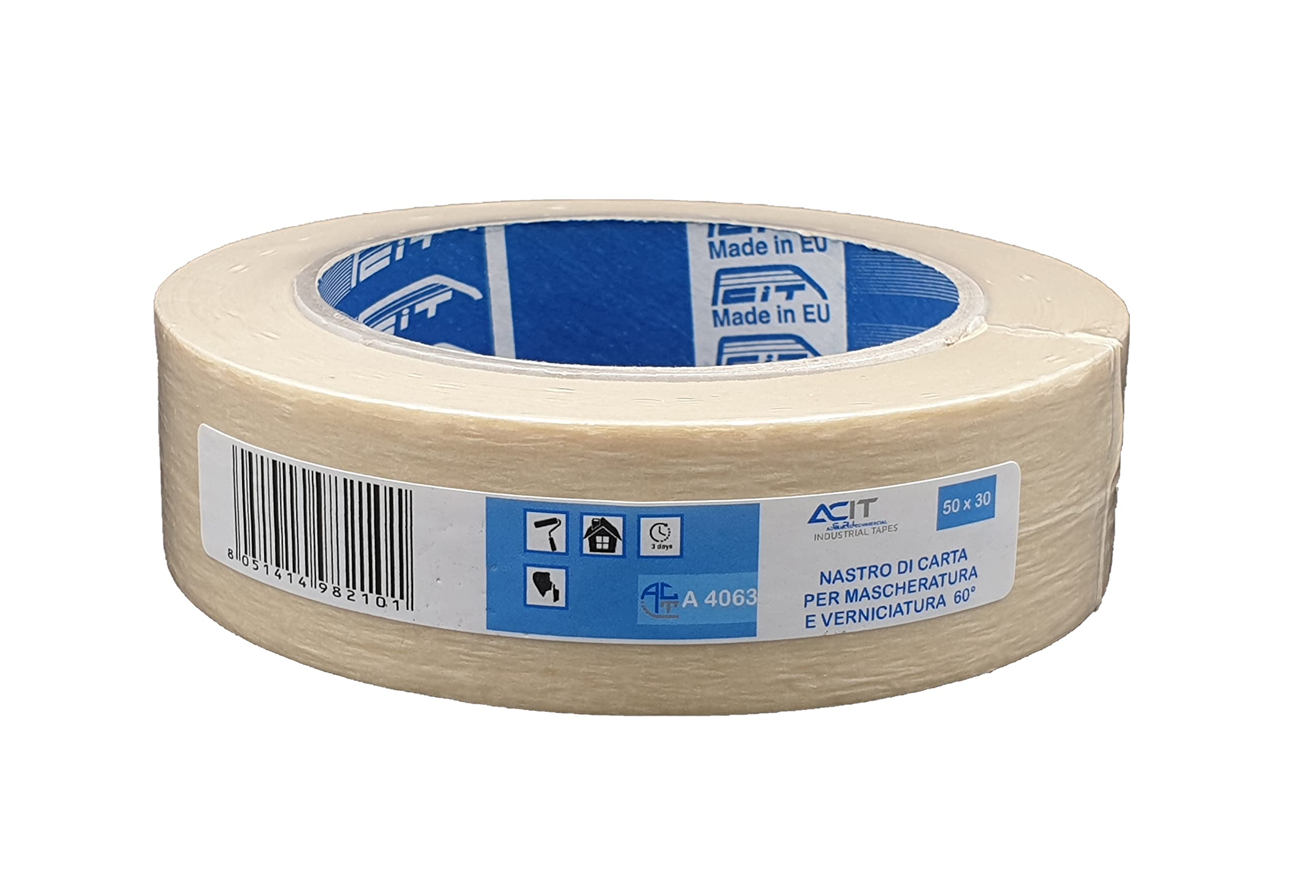 ACIT Paper masking tape, painting, single pack (54 yd x 1,18'')