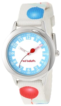 Red Balloon Kids W000187 Printed Strap Stainless Steel Time Teacher Watch