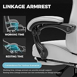 GTPLAYER Gaming Chair with Footrest, Computer Chair