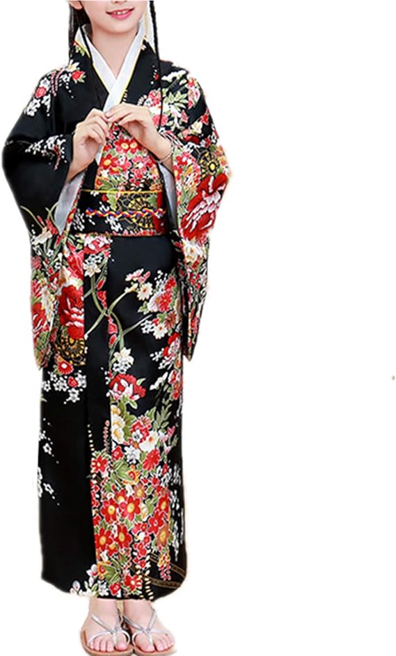 着物セット 小学生 中学生 和装 子供 卒業式 卒園式 着付け 浴衣 簡単 刺繍 女の子 4色入 着物 浴衣 通販 Amazon