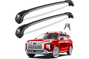 KINGGERI Lockable 260lbs Roof Rack Cross Bars Compatible with Hyundai Palisade 2019-2025 SE SEL XRT Limited Calligraphy, Heavy Duty Anti-Theft Aluminum Rails Crossbars Cargo Carrier Bag
