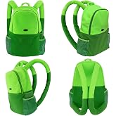 DAZCOS Green Medium Backpack Unisex Cosplay Costume Accessories Bag for Adult Everday Use Party (Green)