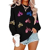 Koimcuiy Magical Sweatshirts for Women Cute Magic Kingdom Castle Graphic Shirt Festival Vacation Holiday Long Sleeve Tops