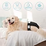Avont 3 Pack Reusable Dog Diapers Large Black Washable Washable Sanitary Wraps view 6