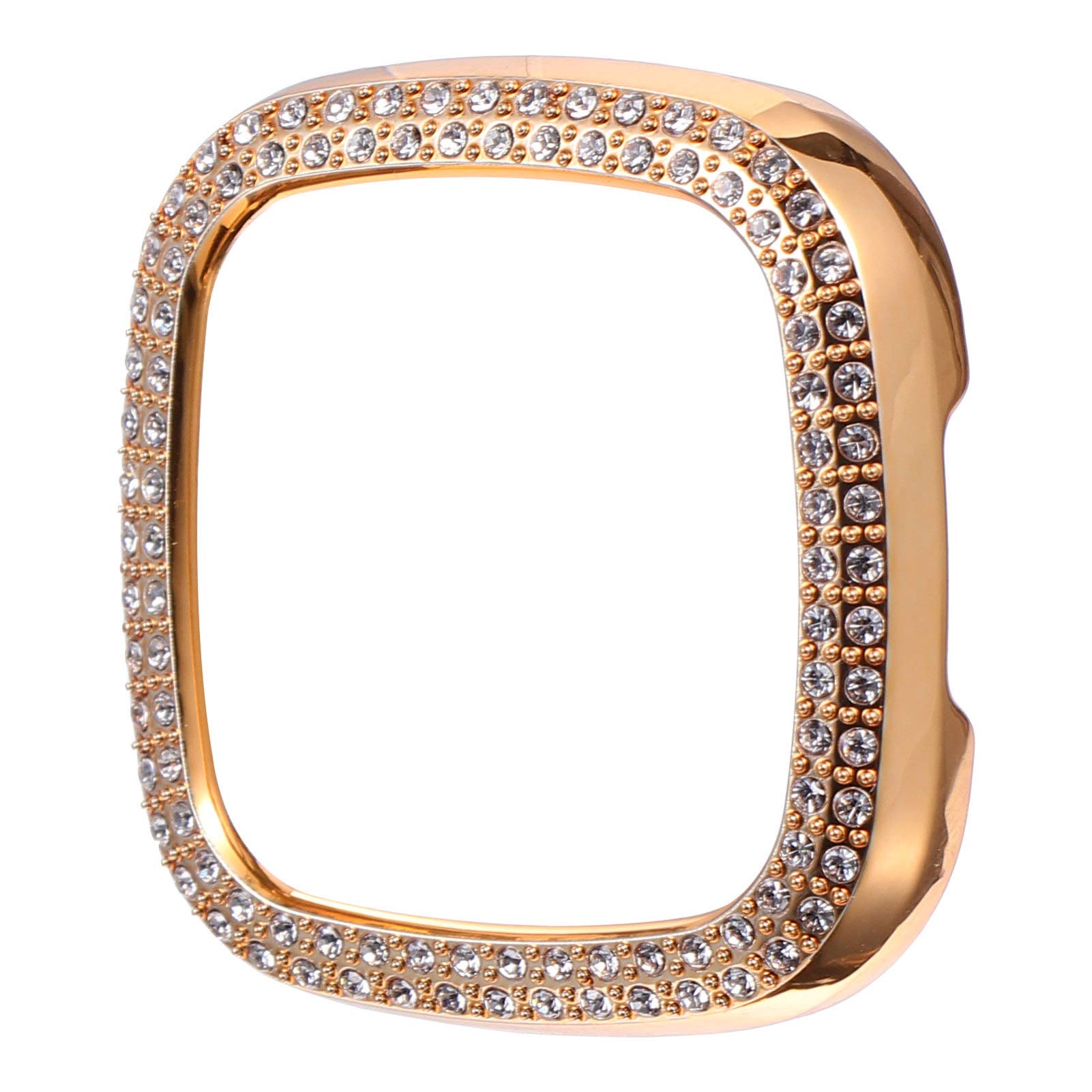 UKCOCO Watch Cover Compatible with Fitbit Versa3/ Sense- Watch Cover All- Around Electroplated PC Shell Watch Accessories