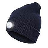CENSGO Unisex Hat with Light, USB Rechargeable LED