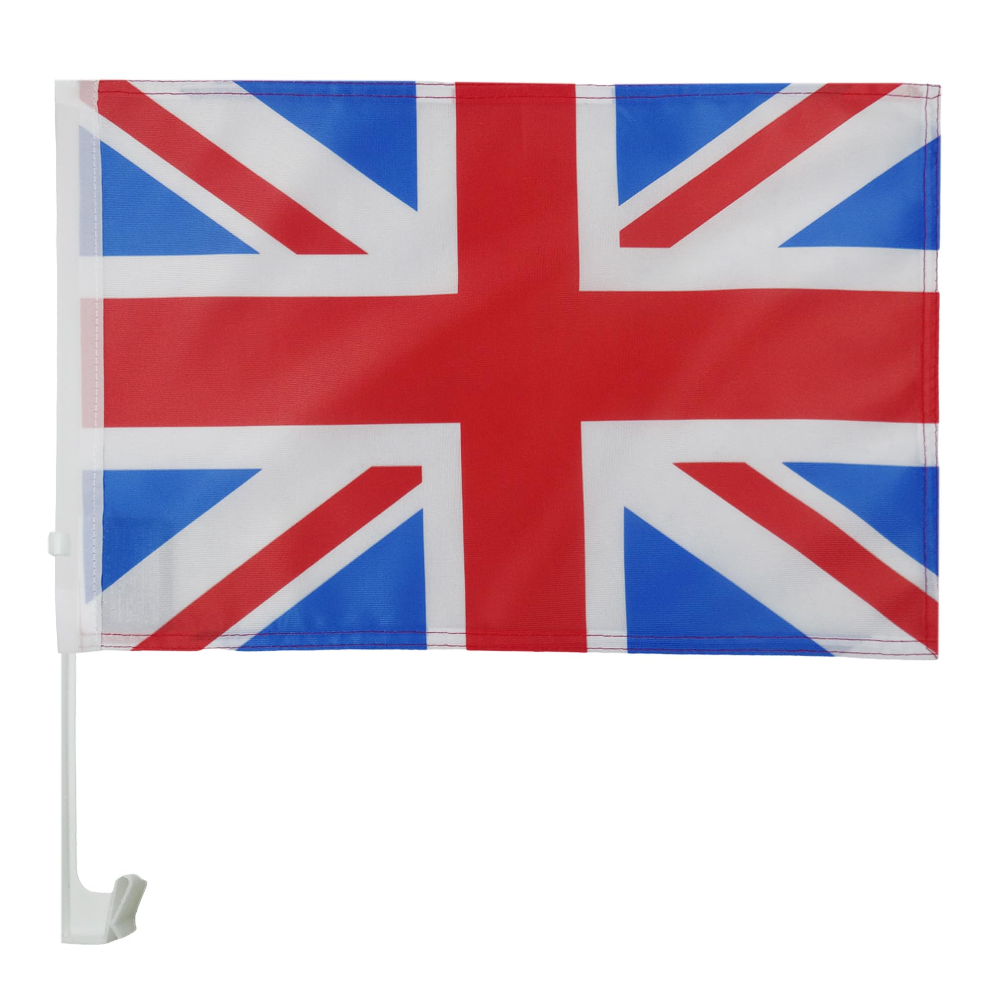 United Kingdom Car Flag 18'' x 12'' - UK - British - England Car flags 30 x 45cm - Banner 18x12 INCHES PLASTIC STICK - AZ FLAG — image 1
