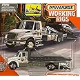Matchbox Working Rigs International Durastar 4400 Flatbed Transporter in White,unisex