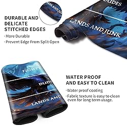 EDGFRTOIO Playmat with Zones for MTG Card Game