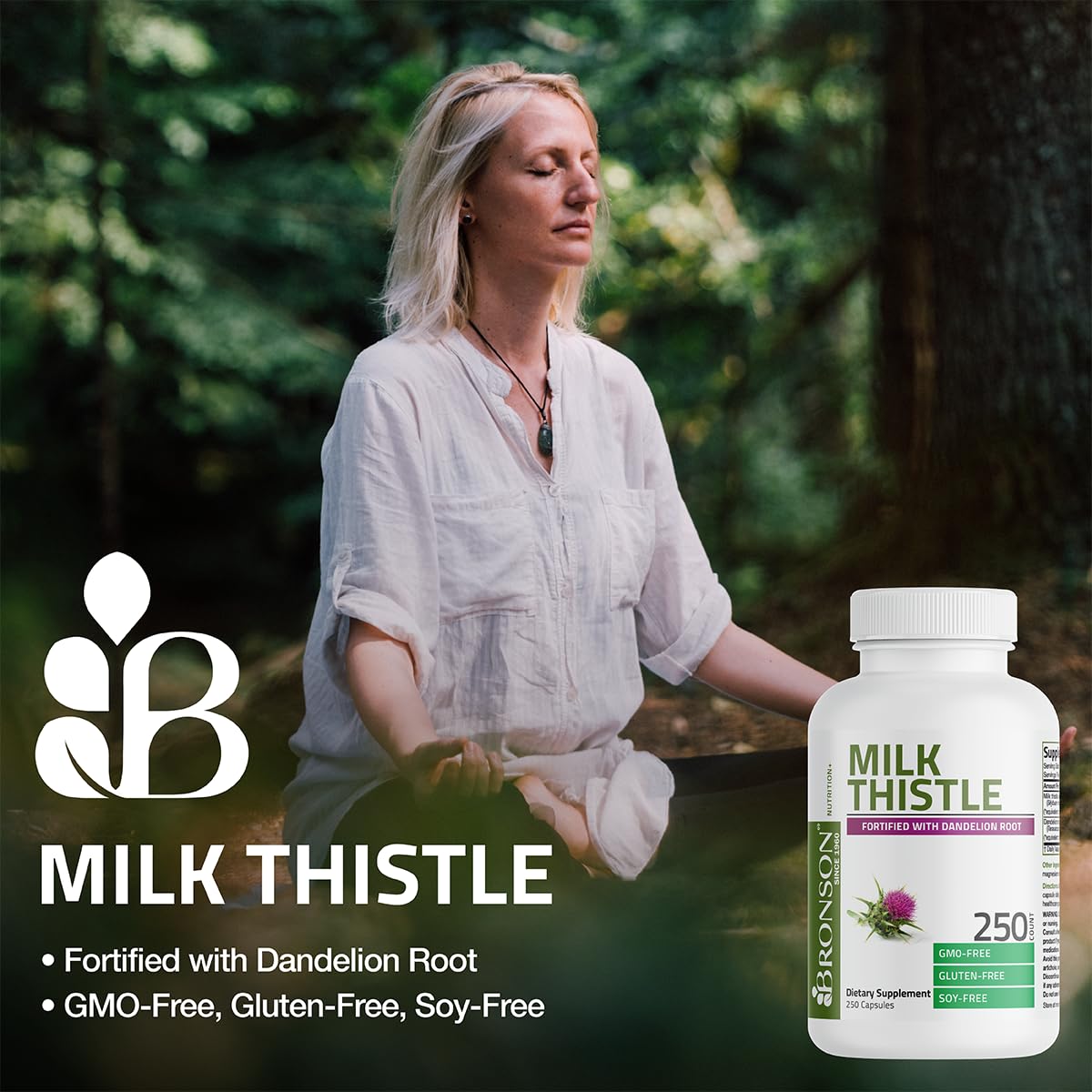 MENXI Milk Thistle & Dandelion Root Capsules – 1000mg – 120 Softgels – Liver Health Support