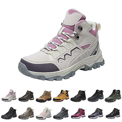 hiking boots women waterproof Hiking Boots Mountain Wide Fit Non Slip Mens Shoes Lightweight Lace up Winter Women Shoes Durable Walking Sneakers Breathable Hiking Shoe womens boot waterproof