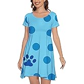 TMSD Halloween Women‘s Short Sleeve A-Line Vintage Swing Dress