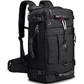 KAKA Travel Backpack, Carry On Backpack Durable Convertible Duffle Bag Fit for 15.6 Inch Laptop for Men and Women(Medium 35L)