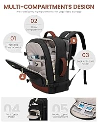 LOVEVOOK Carry On Travel Backpack For Women Men