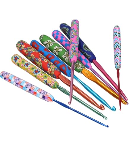 Knitly - Gancho De Ganchillo Iluminado, 11 Cabezales
