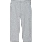 Weintee Women's Plus Size Petite Cotton Pull On Pants with Pockets