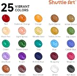 Shuttle Art Acrylic Paint Set 25 Vintage Colors 60ml Premium Bulk view 3