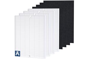 Amboseli 8 Pack 115115 H13 HEPA Replacement Filter A Size 21 - c535 Compatible with Winix Plasma Wave Air Purifier 5300-2, C535, 6300, 5300, 6300-2, P300, AM90, 5000, 5000B