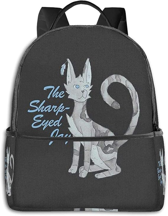 KOTOVISA The Sharp Eyed Jay Warrior Cats Jayfeather Rucksack Unisex Daily Backpack Leichter