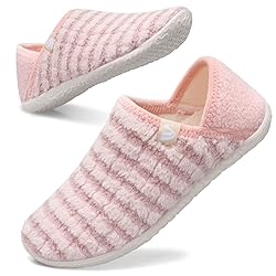 Fuzzy House Slippers for Women Men Indoor Closed