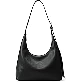 KALIDI Crescent Tote Bag, Women Underarm Handbag Vegan Leather Zipper Shoulder Purse Hobo for Evening Shopping Casual