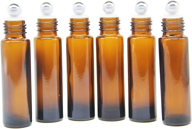 Set di 3 Flaconi Spray per Oli Essenziali in Vetro, Ricaricabili