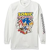 SEGA Boys Sonic The Hedgehog Long Sleeve Tee - Sonic, Tails, Knuckles - Sega