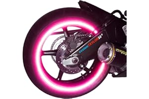 customTAYLOR33 New Special Edition Hot Pink High Intensity Grade Reflective Copyrighted Safety Rim Tapes, 12" (Rim Size)