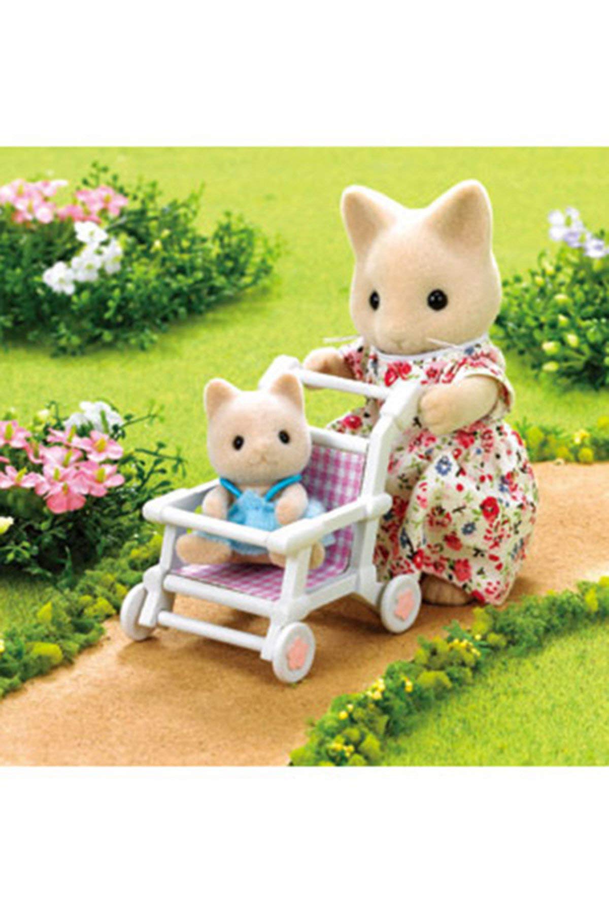 Sylvanian Families 5156 Poussette Pour Chambre d'enfant Nursery Pushchair, Multicolored, Taille Unique