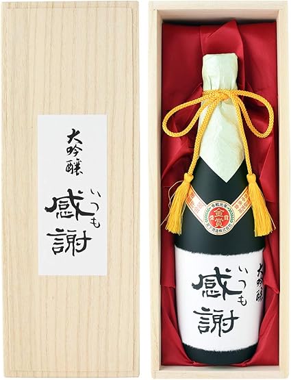 Amazon Co Jp 父の日 日本酒 極聖 大吟醸 いつも感謝 7ml 木箱入り メッセージカード付き ギフト プレゼント 誕生日 食品 飲料 お酒