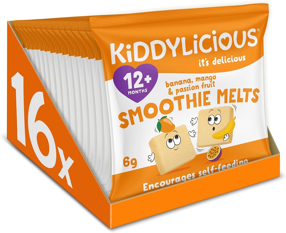 Kiddylicious Banana Mango Passionfruit Smoothie Melts 16 Packs