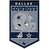 WinCraft Dallas Cowboys Heritage History Banner Pennant, 15x24"