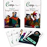 Grok Games Coup Promos Expansão Completa | Kit com Burguês, Benfeitor, Bufão e Burocrata | Acessório Oficial para Jogo de Car
