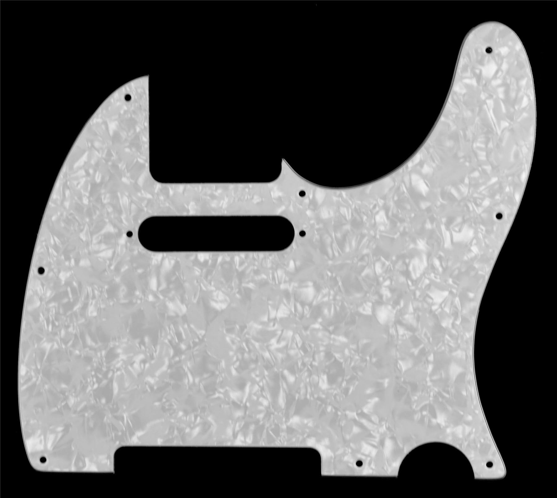 Telecaster 8-Hole Scratchplate Pickguard SS to fit genuine Fender USA/MEX - White Pearl