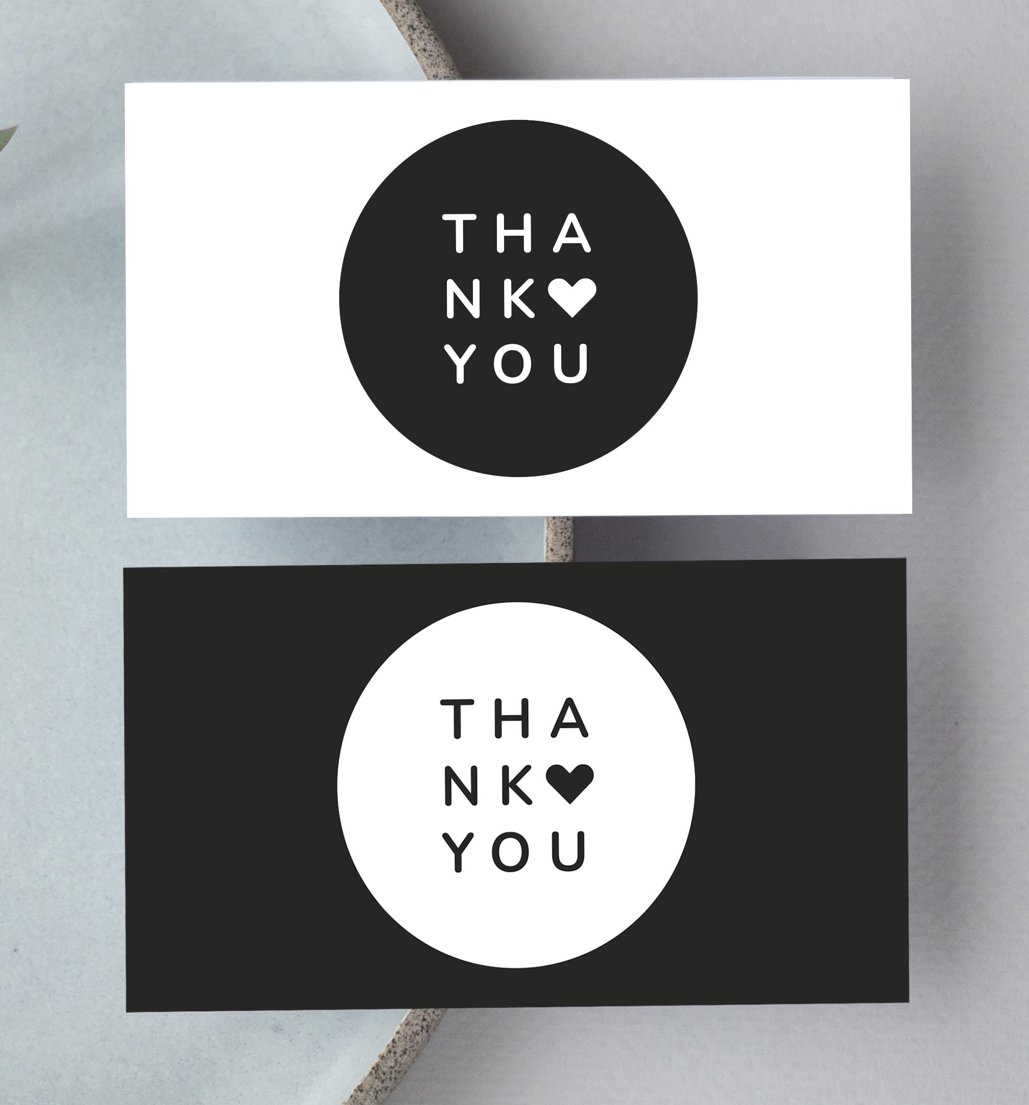 CLEVER SIGNS 100 Thank You Cards, Elegant and Professional Design, Customer Appreciation Note for Supporting My Business Card Small Owners, Recommended Online Retailers, Local Stores