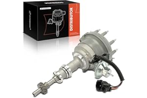 A-Premium Ignition Distributor with Cap and Rotor Compatible with Ford F-100 F-150 F-250, E-100 E-250 Econoline, Bronco, Coun