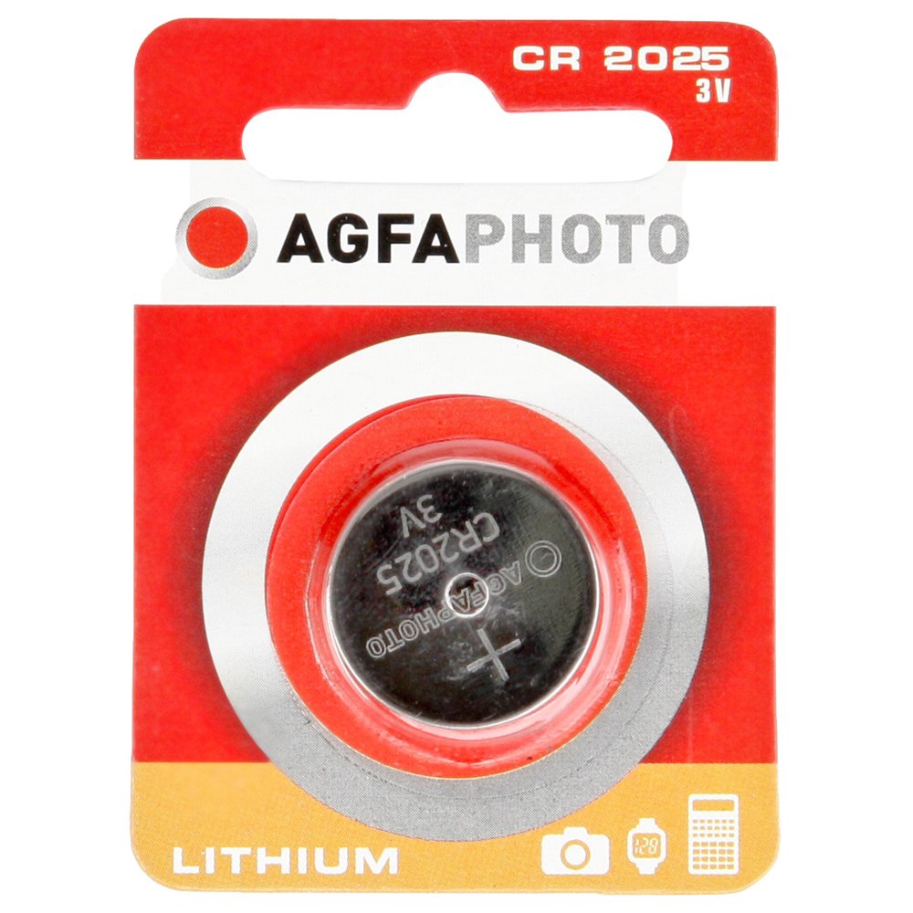 AgfaPhoto 70115 CR 2025 Lithium Button Cell Battery