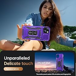 Goodon for iPhone 13 Mini Case with Sliding Camera